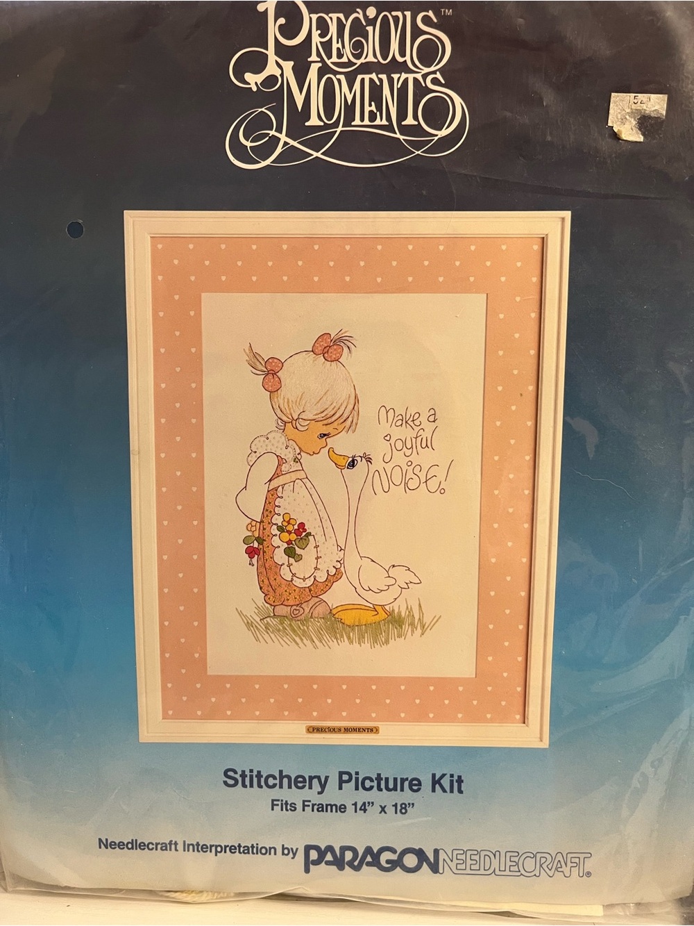 Precious Moments Framed Girl Embroidery Kit Make a Joyful Noise